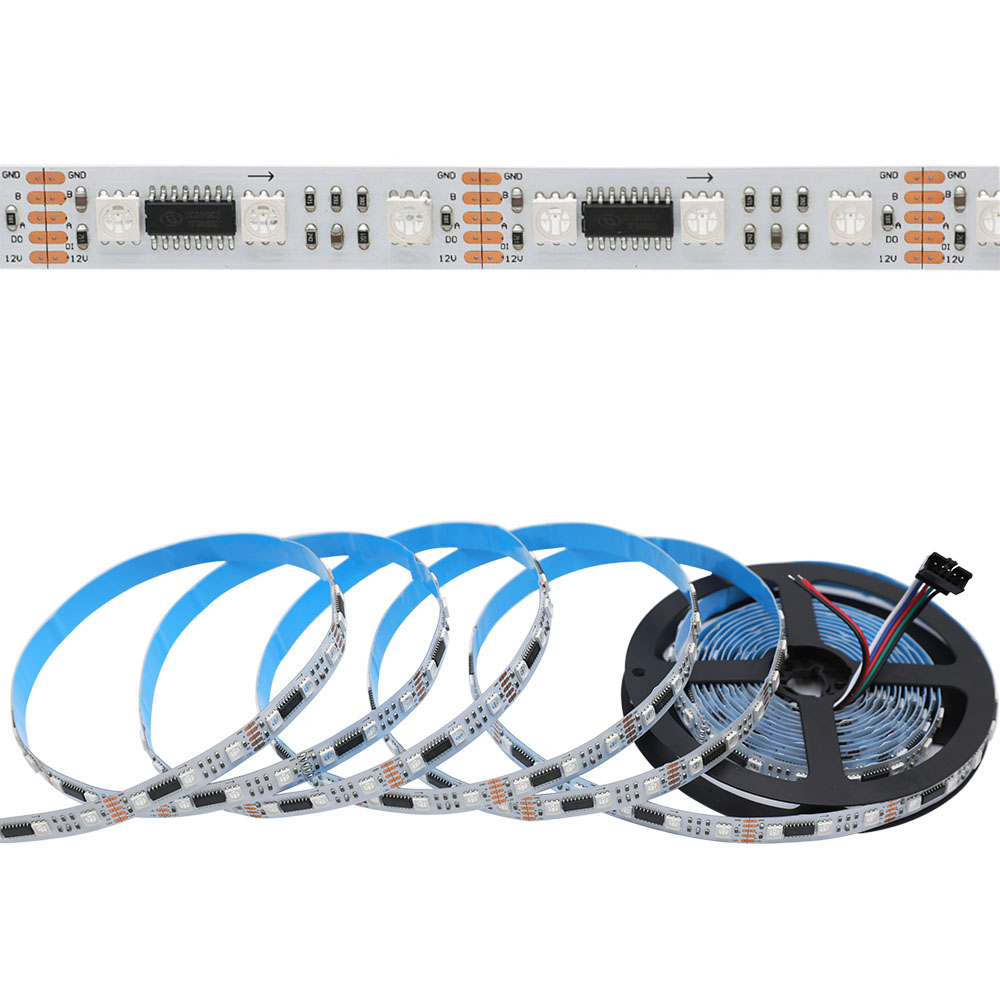 DMX512/UCS1903 RGB DC12V 300LEDs Addressable Programmable Flex LED Strip Lights, 16.4feet/roll DMX512/UCS1903 RGB DC12V 300LEDs Addressable Programmable Flex LED Strip Lights, 16.4feet/roll